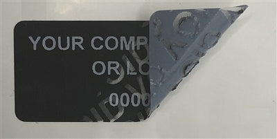 2,000 Non Residue Black Tamper-Evident Stickers TamperGuard® Security Label Seal , Rectangle 1.5" x 0.6" (38mm x 15mm) >Click on item details to customize.