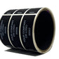 500 Non Residue Black Tamper-Evident Stickers TamperGuard® Security Label Seal , Rectangle 2.75" x 1" (70mm x 25mm) >Click on item details to customize.