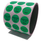 1,000 Non Residue Green Tamper-Evident Stickers TamperGuard® Security Label Seal , Round/ Circle 0.75" diameter (19mm) >Click on item details to customize.
