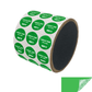 1,000 Non Residue Green Tamper-Evident Stickers TamperGuard® Security Label Seal , Round/ Circle 0.75" diameter (19mm) >Click on item details to customize.