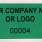 2,000 Non Residue Green Tamper-Evident Stickers TamperGuard® Security Label Seal , Rectangle 1.5" x 0.6" (38mm x 15mm) >Click on item details to customize.