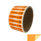 2,000 Non Residue Orange Tamper-Evident Stickers TamperGuard® Security Label Seal, Dogbone Shape Size 1.75" x 0.375 (44mm x 9mm) >Click on item details to customize.