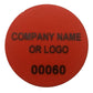 500 Non Residue Red Tamper-Evident Stickers TamperGuard® Security Label Seal , Round/ Circle 0.75" diameter (19mm) >Click on item details to customize.