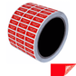 500 Red TamperGuard® Tamper Evident Security Label Seal Sticker Non Residue, Rectangle 0.75" x 0.25" (19mm x 6mm). Custom Print. >Click on item details to customize it.