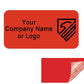 250 Red TamperGuard® Tamper Evident Security Label Seal Sticker Non Residue, Rectangle 1"x 0.5" (25mm x 13mm). Custom Print. >Click on item details to customize it.