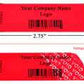 250 Non Residue Red Tamper-Evident Stickers TamperGuard® Security Label Seal , Rectangle 2.75" x 1" (70mm x 25mm) >Click on item details to customize.