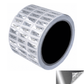 250 Silver Bright TamperGuard® Tamper Evident Security Label Seal Sticker Non Residue, Rectangle 0.75" x 0.25" (19mm x 6mm). Custom Print. >Click on item details to customize it.