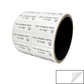 1,000 Non Residue White Tamper-Evident Stickers TamperGuard® Security Label Seal , Rectangle 1.5" x 0.6" (38mm x 15mm) >Click on item details to customize.
