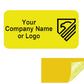 500 Yellow TamperGuard® Tamper Evident Security Label Seal Sticker Non Residue, Rectangle 1"x 0.5" (25mm x 13mm). Custom Print. >Click on item details to customize it.