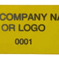 500 Non Residue Yellow Tamper-Evident Stickers TamperGuard® Security Label Seal , Rectangle 2.75" x 1" (70mm x 25mm) >Click on item details to customize.