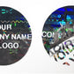 250 Black Tamper Evident Security Hologram Round Label Seal Sticker, Circle 0.75" diameter (19mm). CustomPrinted. >Click on item details to Customize.