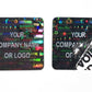 250 Black Tamper Evident Security Holographic Label Seal Sticker, Square 0.75"(19mm). CustomPrinted. >Click on item details to Customize.