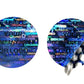 1,000 Blue Tamper Evident Security Hologram Round Label Seal Sticker, Circle 0.75" diameter (19mm). CustomPrinted. >Click on item details to Customize.