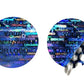 250 Blue Tamper Evident Security Holographic Round Label Seal Sticker, Circle 0.5" diameter (13mm). CustomPrinted. >Click on item details to Customize.