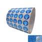 250 Blue Tamper Evident Security Holographic Round Label Seal Sticker, Circle 0.5" diameter (13mm). CustomPrinted. >Click on item details to Customize.