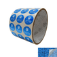 10,000 Blue Tamper Evident Security Hologram Round Label Seal Sticker, Circle 0.75" diameter (19mm). CustomPrinted. >Click on item details to Customize.