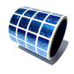 1,000 Blue Tamper Evident Security Holographic Label Seal Sticker, Square 1" x 1" (25mm x 25mm). CustomPrinted. >Click on item details to Customize.