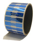 10,000 Blue Tamper Evident Security Hologram Label Seal Sticker,Dogbone 1.75" x 0.375" (44mm x 9mm). CustomPrinted. >Click on item details to Customize.