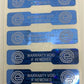 10,000 Blue Tamper Evident Security Hologram Label Seal Sticker,Dogbone 1.75" x 0.375" (44mm x 9mm). CustomPrinted. >Click on item details to Customize.