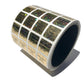 1,000 Gold Tamper Evident Security Hologram Label Seal Sticker, Square 0.75"(19mm). CustomPrinted. >Click on item details to Customize.