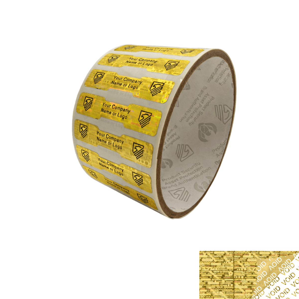 5,000 Gold Custom Printed Tamper Evident Security L | Intertronix
