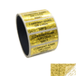 250 Gold Tamper Evident Security Holographic Label Seal Sticker, Rectangle 2" x 0.75" (51mm x 19mm). CustomPrinted. >Click on item details to Customize.