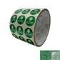 250 Green Tamper Evident Security Hologram Round Label Seal Sticker, Circle 0.75" diameter (19mm). CustomPrinted. >Click on item details to Customize.