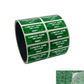 1,000 Green Tamper Evident Security Hologram Label Seal Sticker, Rectangle 1.5" x 0.6" (38mm x 15mm). CustomPrinted. >Click on item details to Customize.