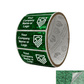 2,000 Green Tamper Evident Security Holographic Label Seal Sticker, Rectangle 2" x 1" (51mm x 25mm). CustomPrinted. >Click on item details to Customize.