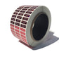 500 Red Tamper Evident Security Holographic Label Seal Sticker, Rectangle 1" x 0.375" (25mm x 9mm). CustomPrinted. >Click on item details to Customize.