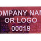 5,000 Red Tamper Evident Security Hologram Label Seal Sticker, Rectangle 0.75" x 0.25" (19mm x 6mm). CustomPrinted. >Click on item details to Customize.
