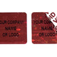 250 Red Tamper Evident Security Holographic Label Seal Sticker, Square 0.75" (19mm). CustomPrinted. >Click on item details to Customize.