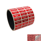 1,000 Red Tamper Evident Security Holographic Label Seal Sticker, Rectangle 1" x 0.375" (25mm x 9mm). CustomPrinted. >Click on item details to Customize.