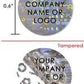 250 Silver Tamper Evident Security Hologram Round Label Seal Sticker, Circle 0.625" diameter (16mm). CustomPrinted. >Click on item details to Customize.