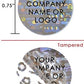 1,000 Silver Tamper Evident Security Hologram Round Label Seal Sticker, Circle 0.75" diameter (19mm). CustomPrinted. >Click on item details to Customize.