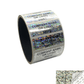 10,000 Silver Tamper Evident Security Hologram Label Seal Sticker, Rectangle 2" x 0.75" (51mm x 19mm). CustomPrinted. >Click on item details to Customize.
