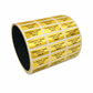 500 Tamper Evident Security Labels Gold TamperVoidPro Seal Sticker, Rectangle 1" x 0.375" (25mm x 9mm). Custom Printed. >Click on item details to customize.