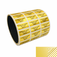 250 Tamper Evident Security Labels Gold TamperVoidPro Seal Sticker, Rectangle 1" x 0.375" (25mm x 9mm). Custom Printed. >Click on item details to customize.