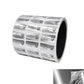 2,000 Metallic Tamper Evident Security Labels Silver Chrome TamperVoidPro Seal Sticker, Rectangle 1" x 0.5" (25mm x 13mm). Custom Printed. >Click on item details to customize.