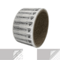5,000 Tamper Evident Security Labels Silver Matte TamperVoidPro Seal Sticker, Dogbone Shape Size 1.75" x 0.375 (44mm x 9mm). Custom Printed. >Click on item details to customize.