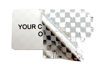 250 Metallic Tamper Evident Security Labels Silver Matte TamperVoidPro Seal Sticker, Rectangle 2" x 1" (51mm x 25mm). Custom Printed. >Click on item details to customize.