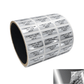 250 Metallic Tamper Evident Security Labels Silver Bright TamperVoid® Seal Sticker, Rectangle 0.75" x 0.25" (19mm x 6mm). Custom Printed. >Click on item details to customize.