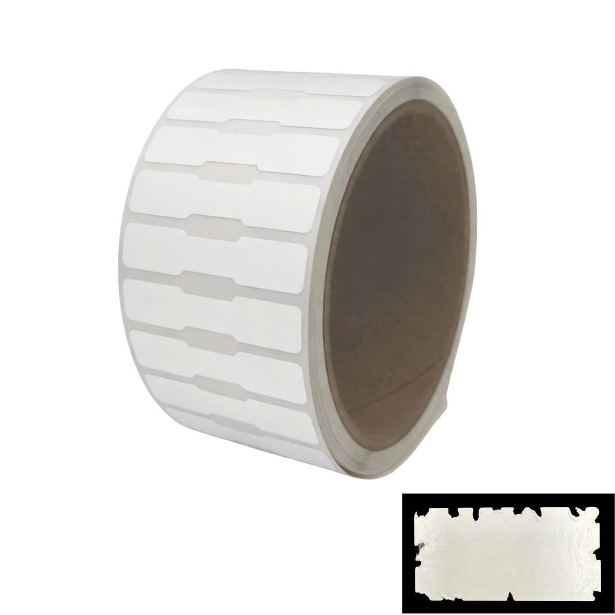 Bone Sample Labels 5,000 White Destructible Dog Bone Labels, 1.75