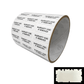1,000 Destructible White Security Labels 1" x 0.375" (25mm x 9mm), Printed: Warranty, Void if Removed + Serialization