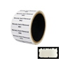 250 White Destructible Security Labels, Rectangle 2" x 0.5" (51mm x 13mm), Printed: Warranty, Void if Removed + Serial Number