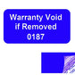1,000 Tamper Evident Blue Security Labels TamperColor® Seal Sticker, Rectangle 1" x 0.5" (25mm x 13mm). Printed: Warranty Void if Removed.