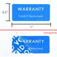 1,000 Tamper Evident Blue Security Labels TamperColor® Seal Sticker, Rectangle 1" x 0.5" (25mm x 13mm). Printed: Warranty Void if Removed.