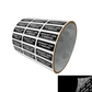 250 Black TamperColor® Tamper Evident Security Label Seal Sticker, Rectangle 1"x 0.375" (25mm x 9mm). Printed: Warranty Void if Removed + Serial Number