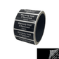 10,000 Black TamperColor® Tamper Evident Security Label Seal Sticker, Rectangle 2" x 0.75" (51mm x 19mm). Printed: Warranty Void if Removed + Serial Number