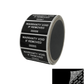 250 Black TamperColor® Tamper Evident Security Label Seal Sticker, Rectangle 2" x 1" (51mm x 25mm). Printed: Warranty Void if Removed + Serial Number